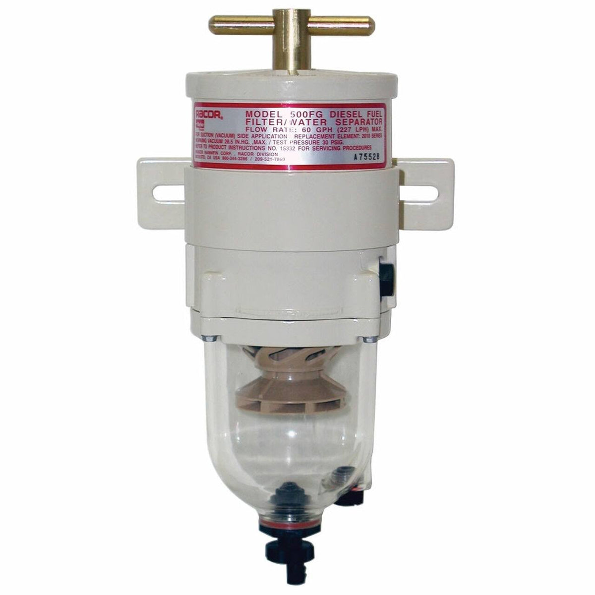 Fuel Filter Clear Bowl Turbine 60 GPH A9816