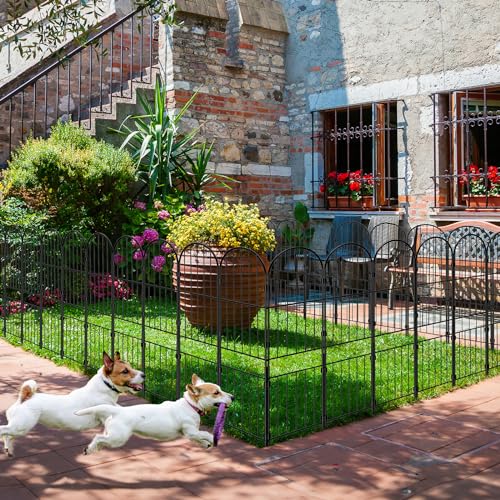 10 Pack Metal Garden Fence Panels B315979