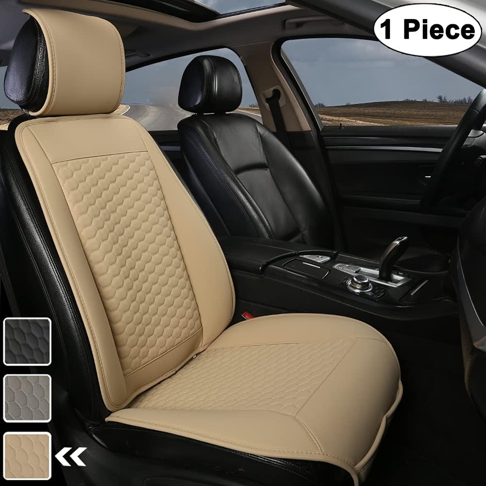 Black Car Seat Cover with Lumbar Support and Headrest Cover C327683