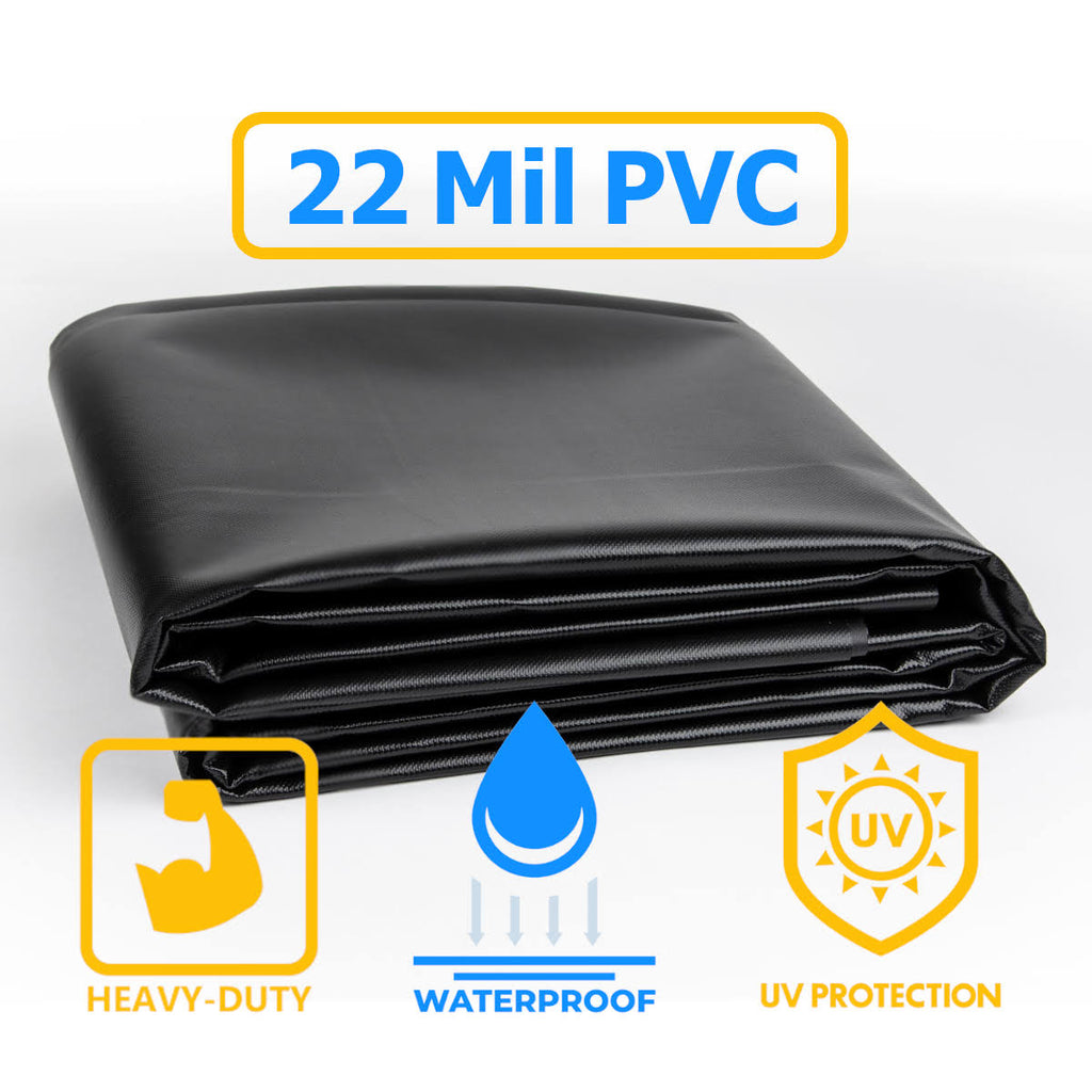10' x 40' Vinyl Tarp 20 oz 22 Mil Waterproof PVC Pond Liner Q455462