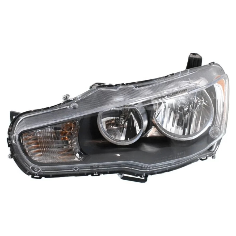 2008-2014 Lancer EVO X Headlights Headlamps Chrome Bezel Left+Right V1092