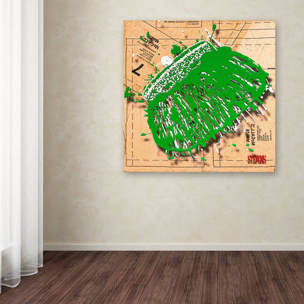 'Snap Purse Green' Canvas Art Q74487