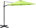 10 Feet Outdoor Cantilever Offset Patio Umbrella and Stand F912957