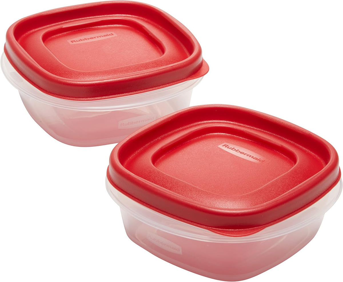 1.25 Cup Racer Red 4-Piece Food Storage Containers B277