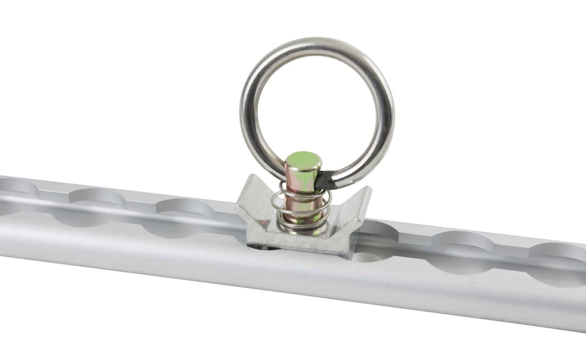 14 Pc Tie Down Kit with Aluminum L-Track, Stainless Steel Ring, Ratchet Strap B2409
