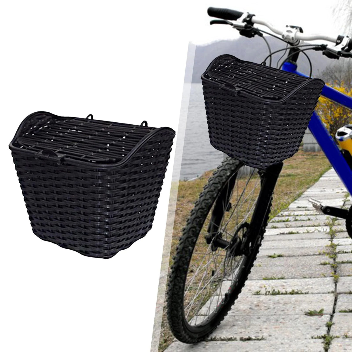 Electric Bike Basket with Cover J658