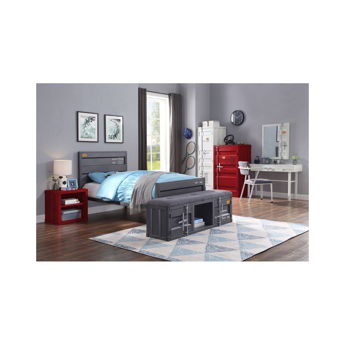 White Single Door Cargo Wardrobe M6737