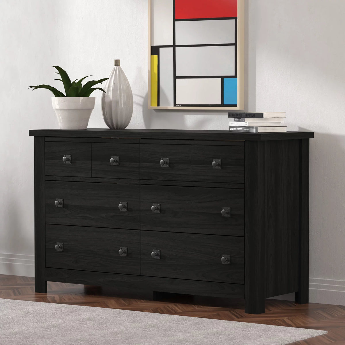 6 Drawer Driftwood Gray Dresser O228643