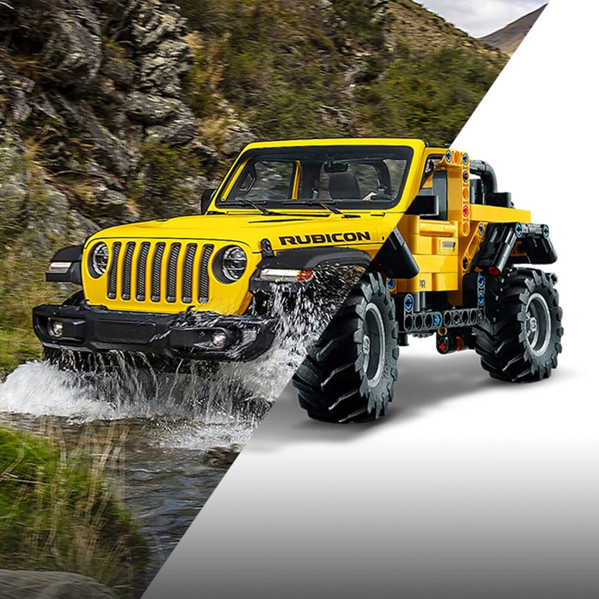 LEGO Technic Jeep Wrangler 4x4 Toy Car 42122 Model Building Kit D4879