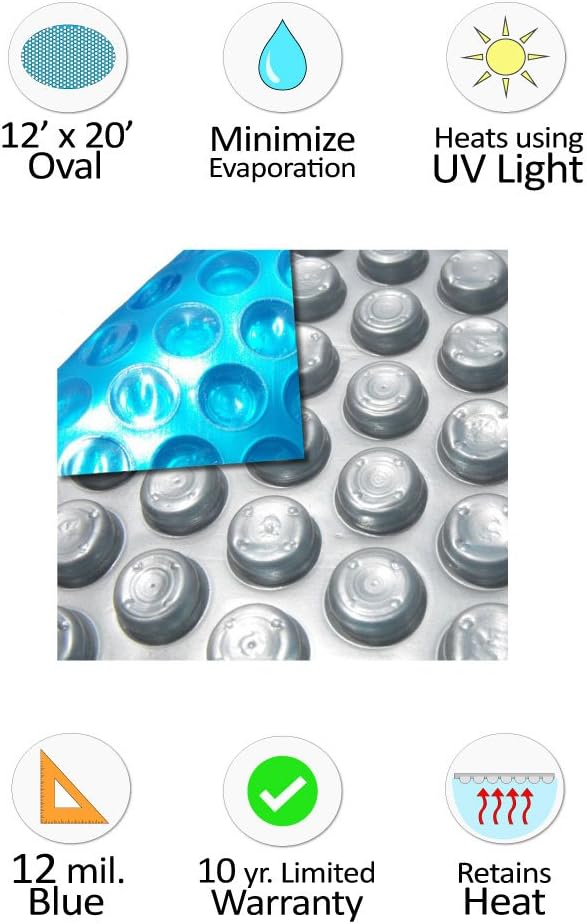 12 Mil Oval Solar Cover A22362