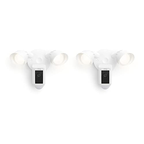 White Floodlight Cam with motion-activated 1080p HD video R874