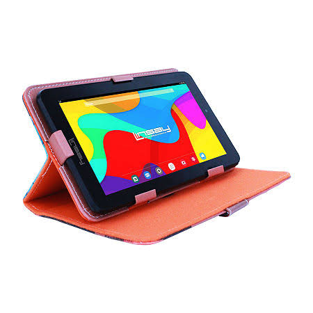 7 in. 2GB Ram 32GB Storage Android 10 Tablet with Leather Case, Holder and Pen, Purple W11853