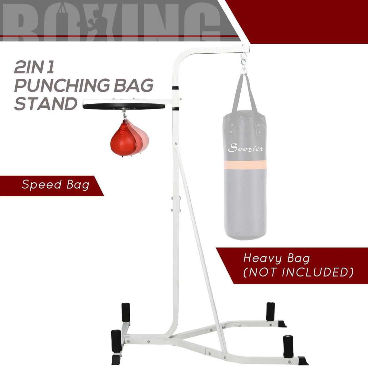 Adjustable Punching Bag Stand with Weighted Base Q2809