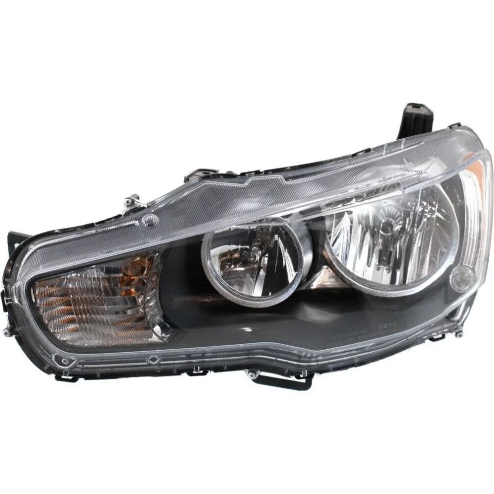 2008-2014 Lancer EVO X Headlights Headlamps Chrome Bezel Left+Right V1092