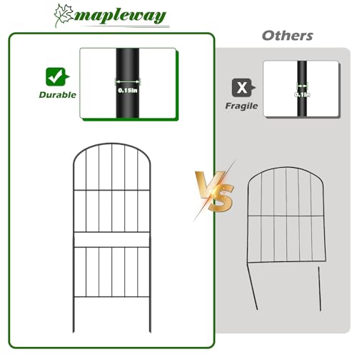 10 Pack Metal Garden Fence Panels B315979