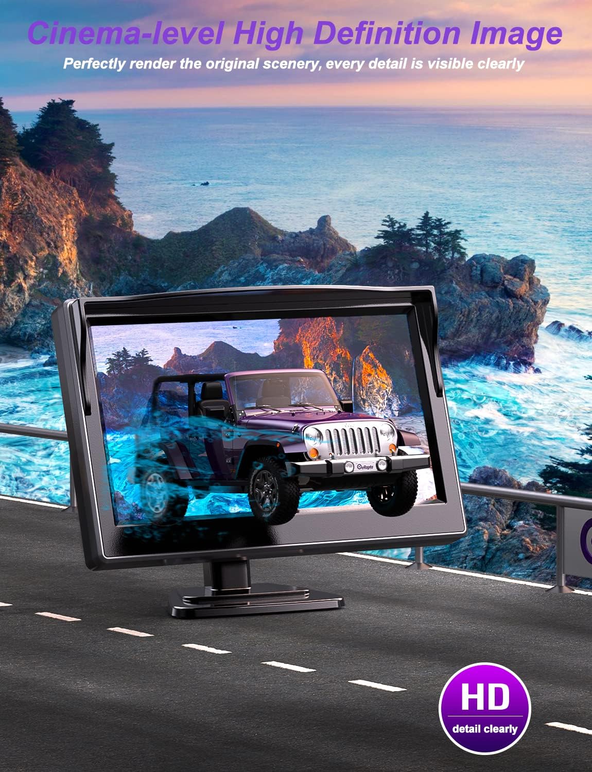 1080P Wired Backup Camera with 5 Inch Monitor H828
