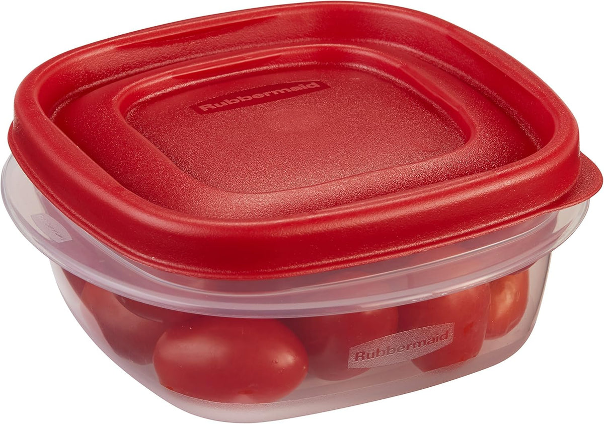 1.25 Cup Racer Red 4-Piece Food Storage Containers B277