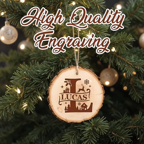 Personalized Wood Christmas Ornament Z156