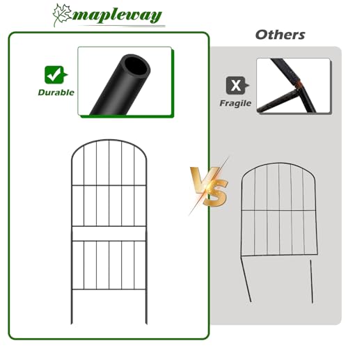 10 Pack Metal Garden Fence Panels B315979