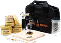 7 Piece White Oak Cocktail Smoking Kit with Torch R594