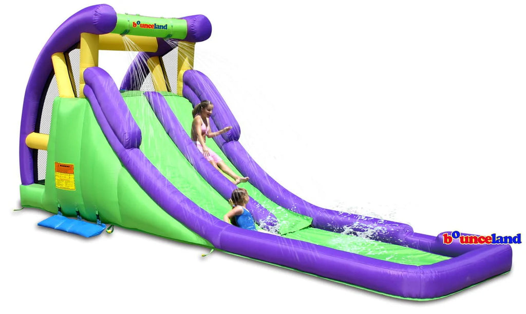 Double Water Slide with Splash Pool G4887