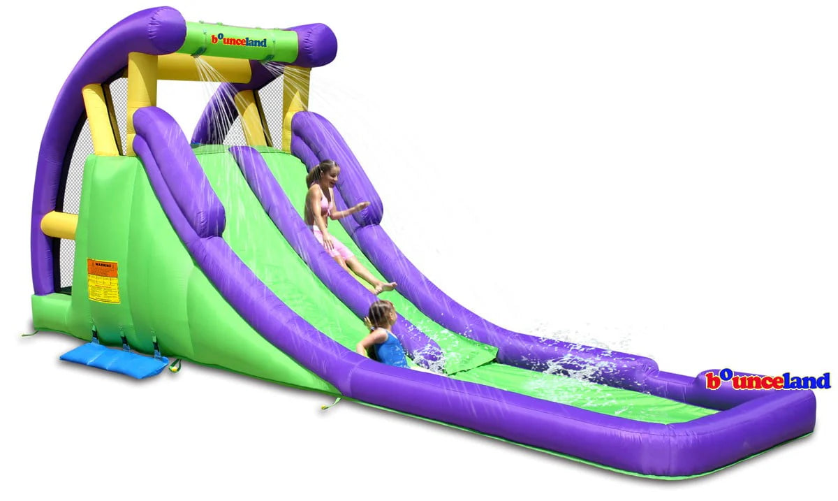 Double Water Slide with Splash Pool G4887