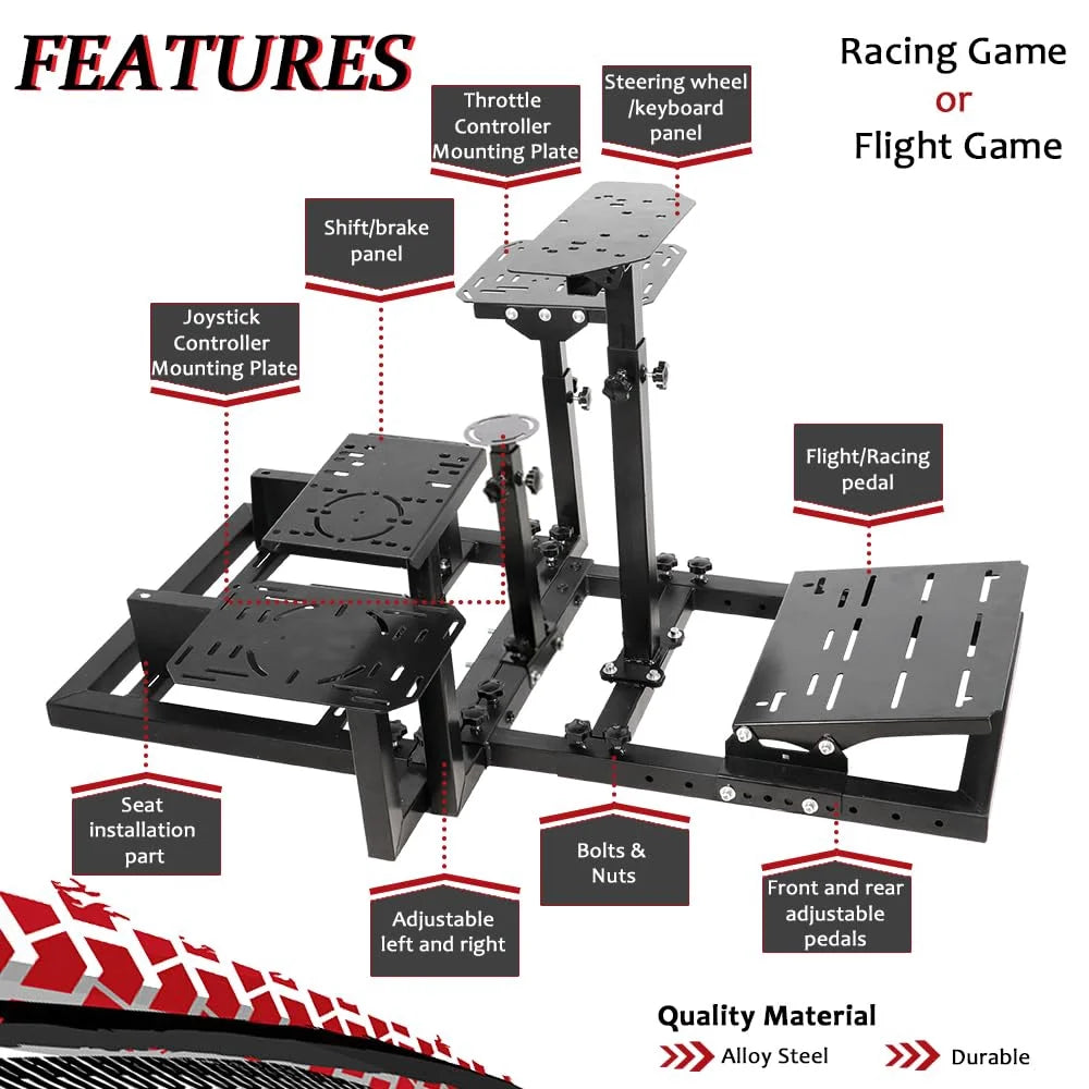 Flight Racing Simulator Cockpit Adjustable L855703