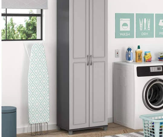 Gray Storage Cabinet C8306