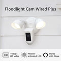 White Floodlight Cam with motion-activated 1080p HD video R874