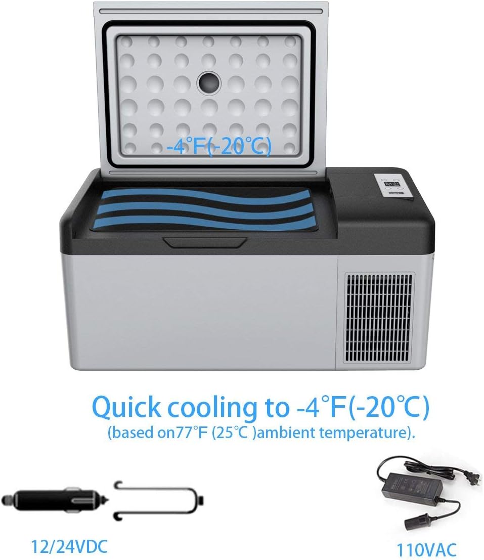 16 Quarts Portable Compressor Fridge Freezer E524