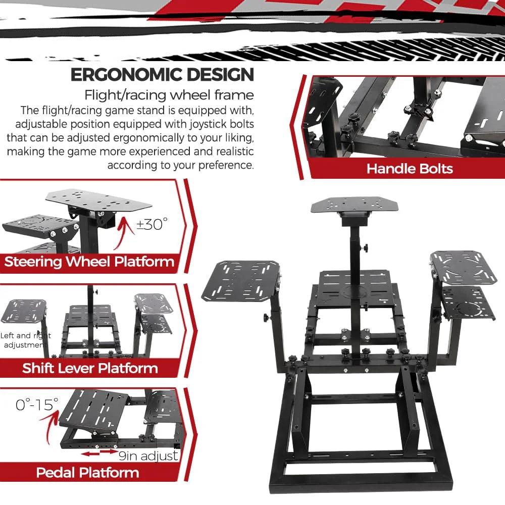 Flight Racing Simulator Cockpit Adjustable L855703