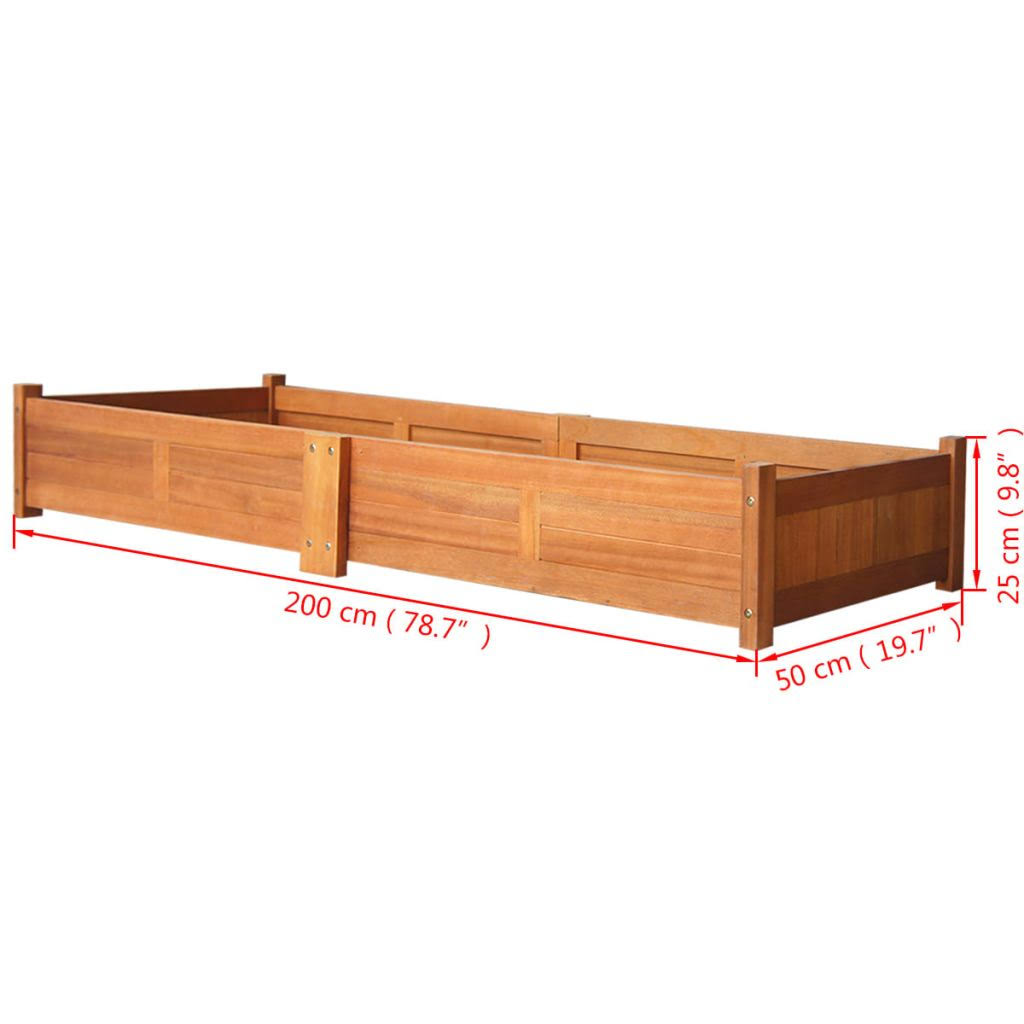 Acacia Wood Garden Raised Bed W6699