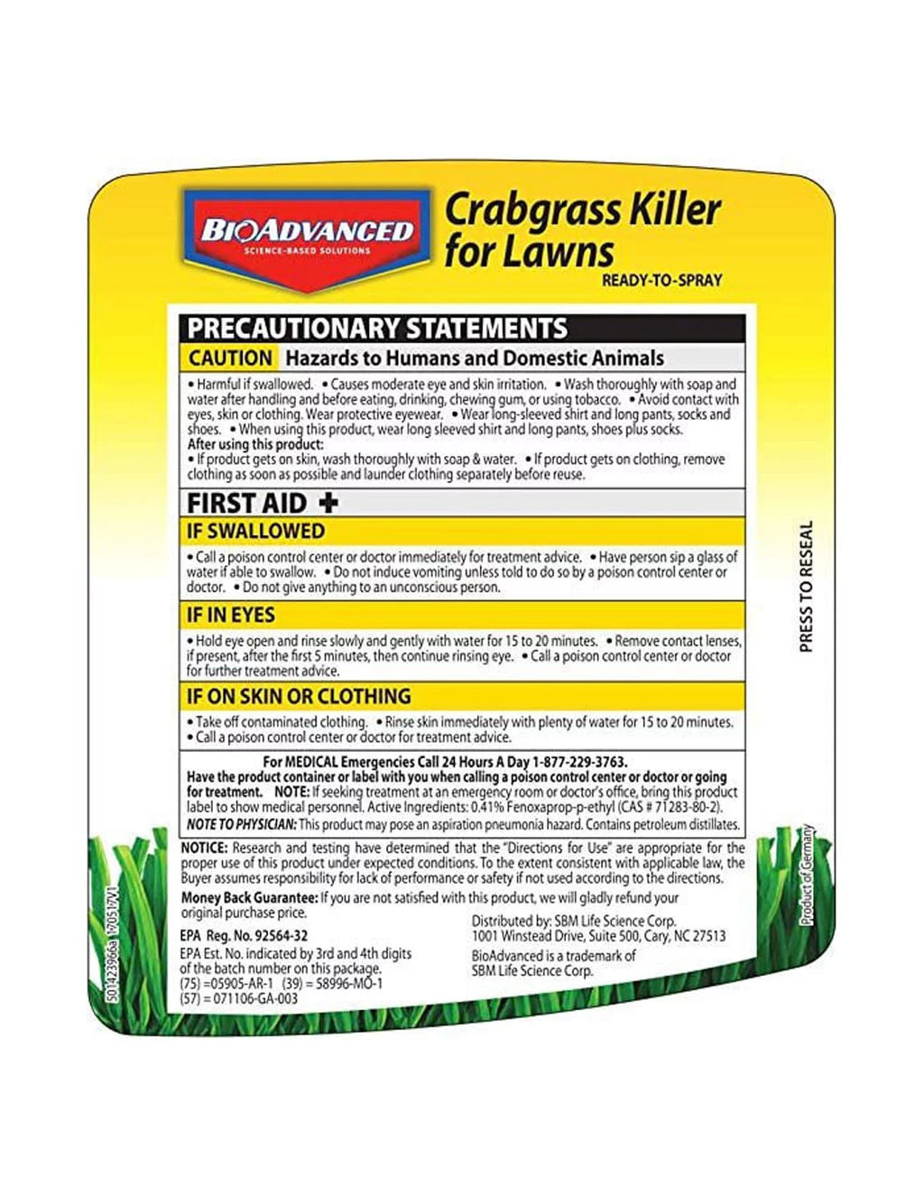 32 oz Crabgrass Killer Hose-End Concentrate T9006