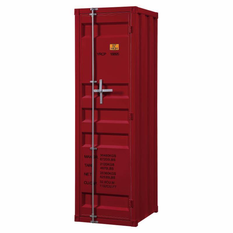 White Single Door Cargo Wardrobe M6737