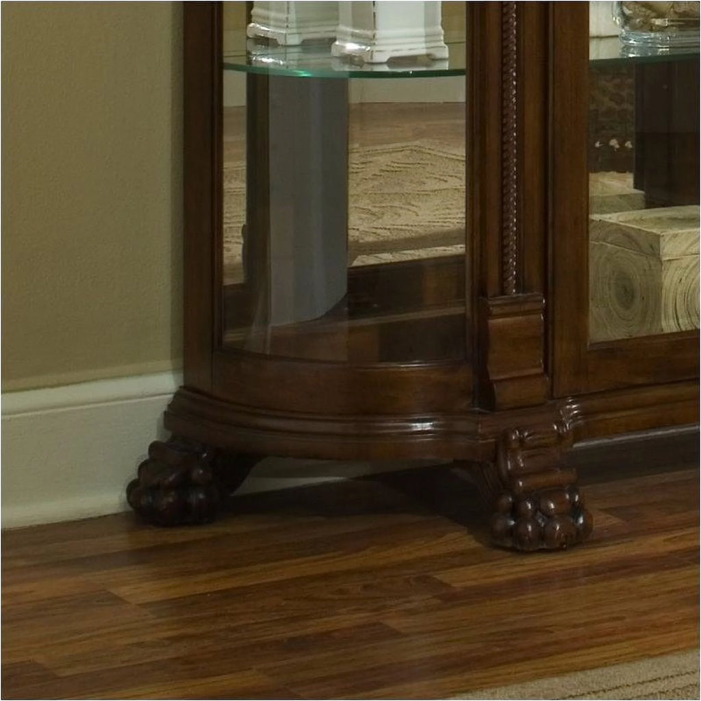 Curved End Curio Cabinet X5089