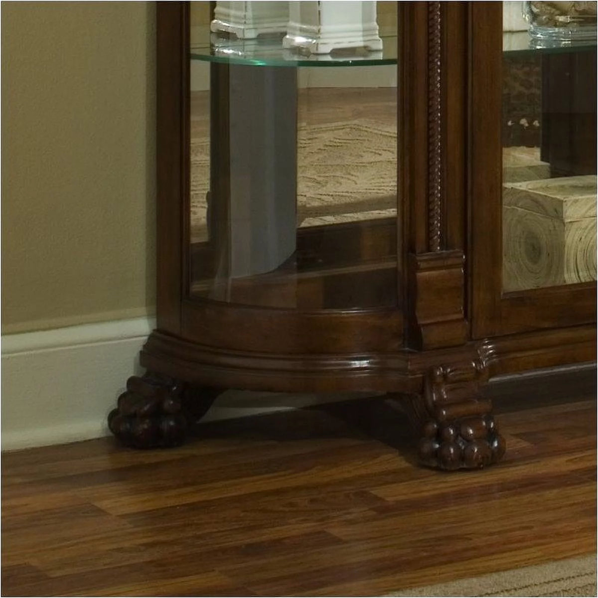Curved End Curio Cabinet X5089