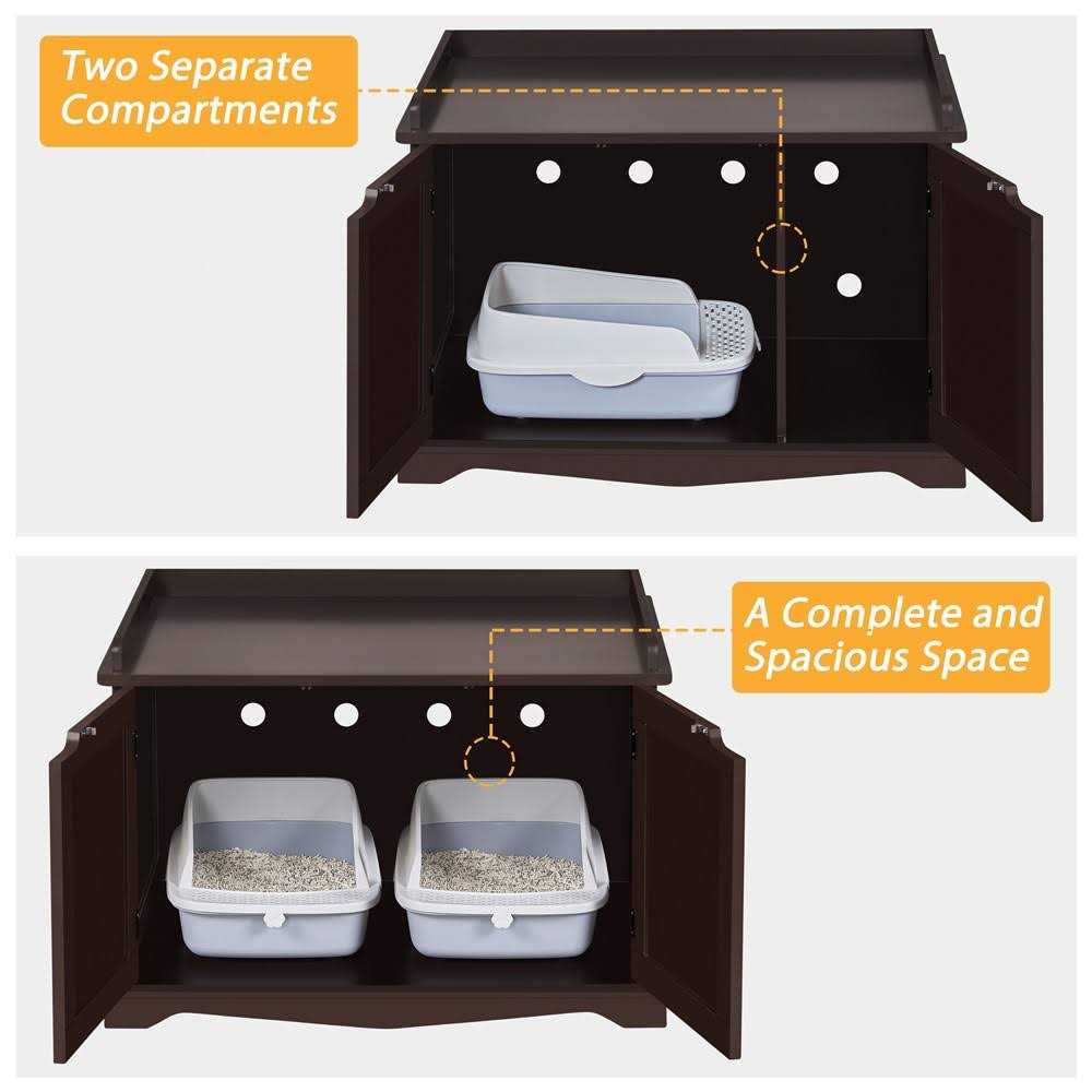 Cat Litter Box Enclosure Wooden Side Table Y39167