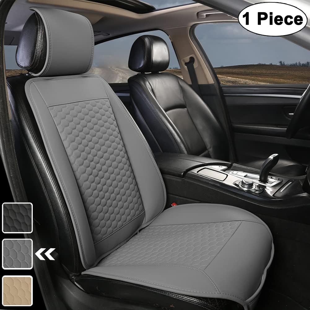 Black Car Seat Cover with Lumbar Support and Headrest Cover C327683