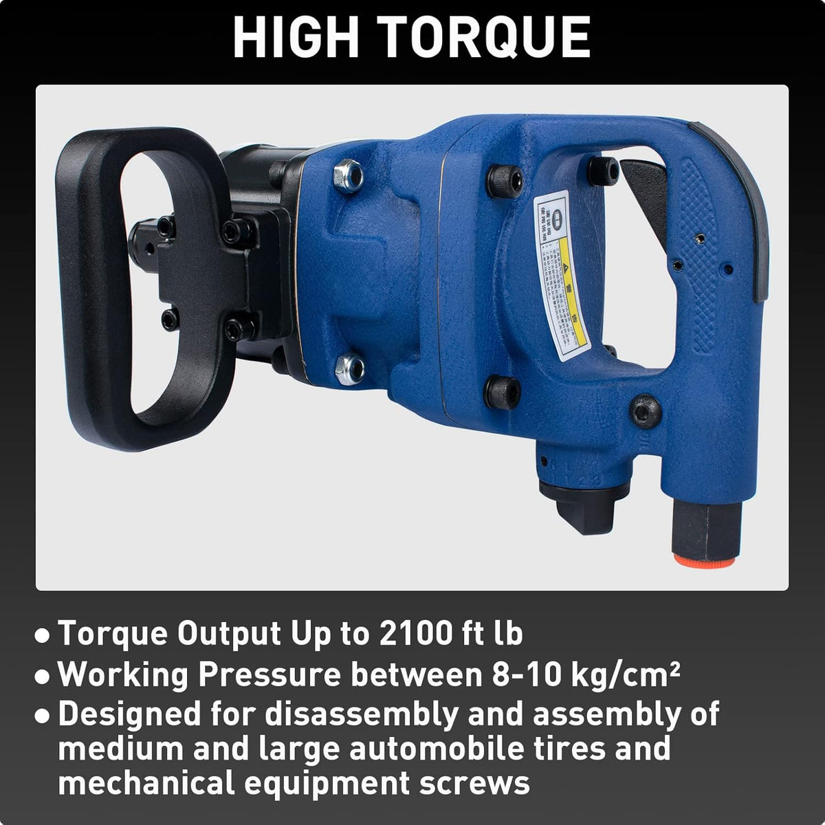 1 Inch Air Impact Wrench with D Handle K2628