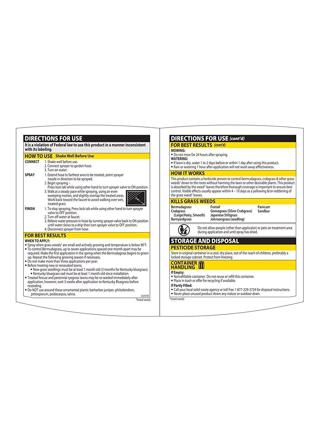 32 oz Crabgrass Killer Hose-End Concentrate T9006