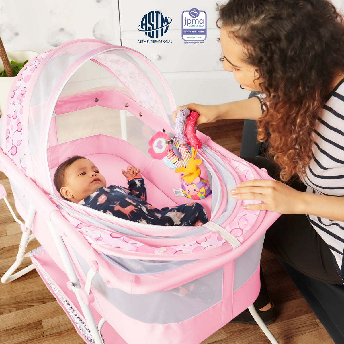 Pink Bassinet D270684