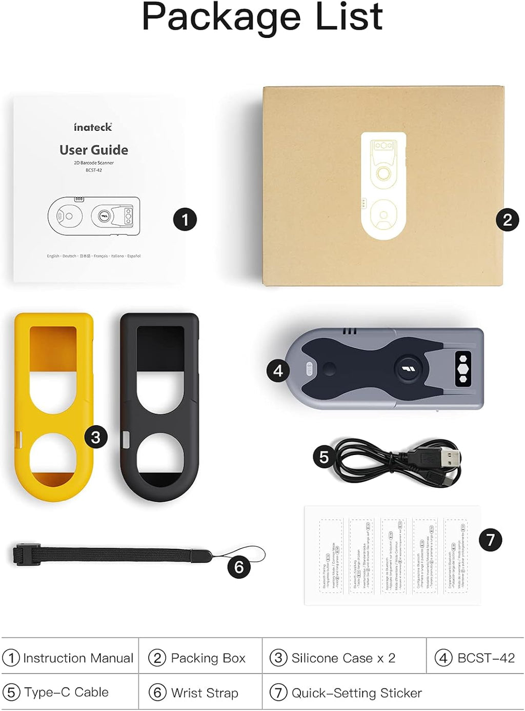 2D Bluetooth Scanner, Pack of 2 S45250