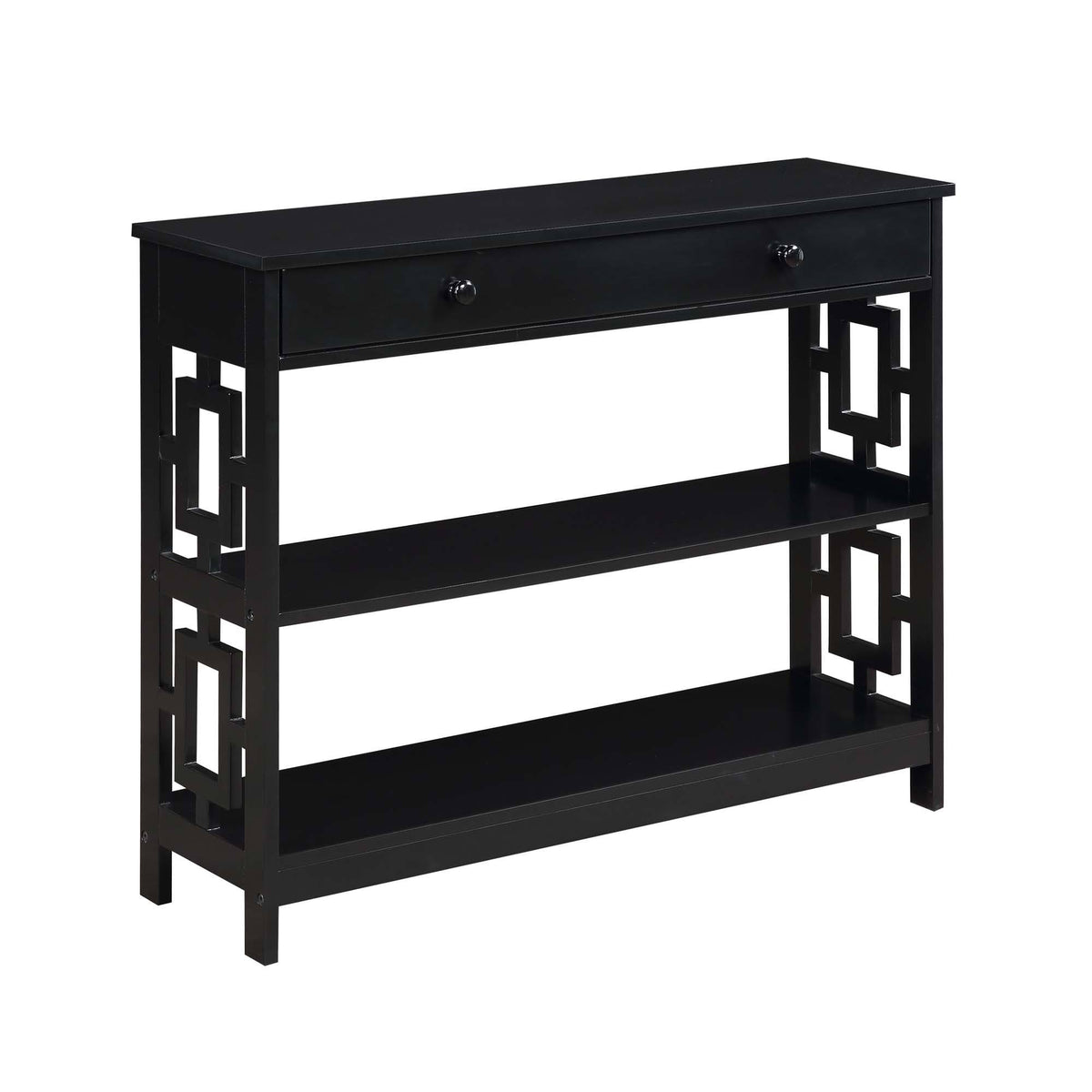 Black 1 Drawer Console Table Q487580