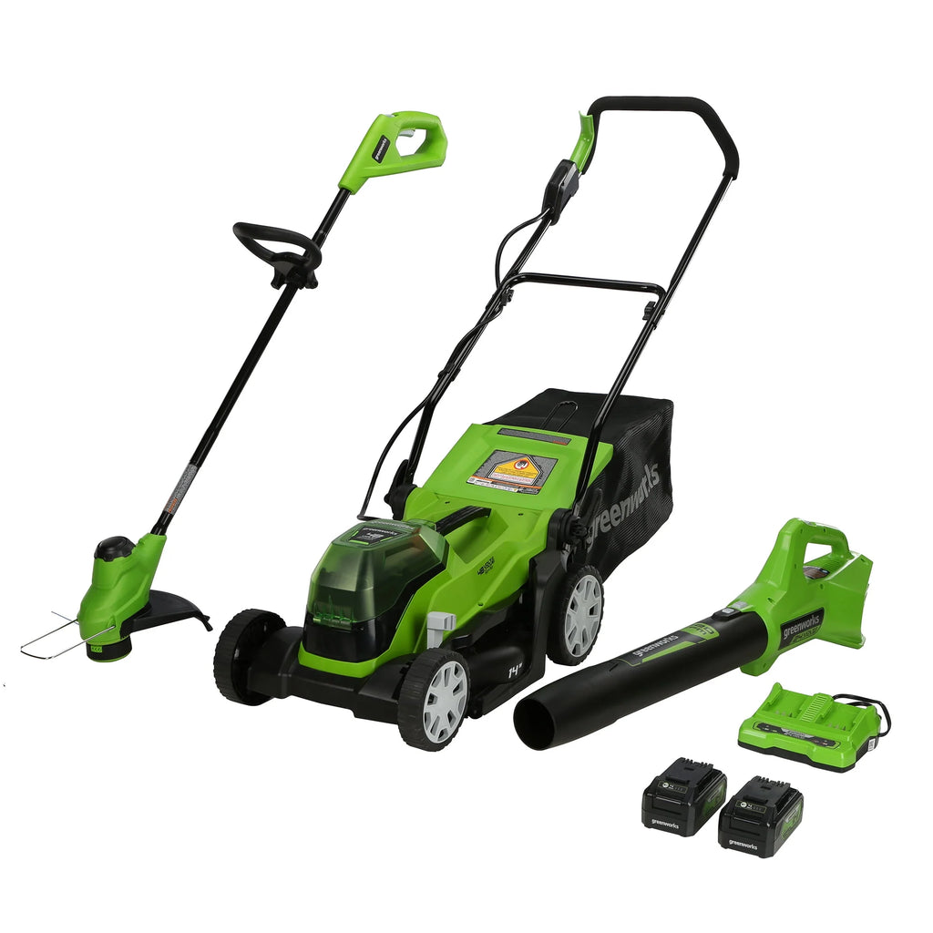 48V 14 Mower, 24V Axial Blower and 24V 10 String Trimmer Combo Z95567