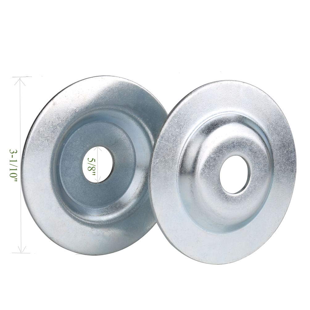 Bench Grinder Arbor Washer/Flange 2 Sets OD2-1/10'' x ID 1/2'' & OD3-1/10'' x ID 5/8'' S846