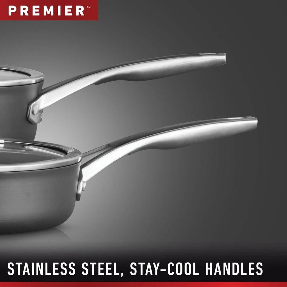 Hard-Anodized Nonstick 7-Quart Sauteuse with Cover J814929