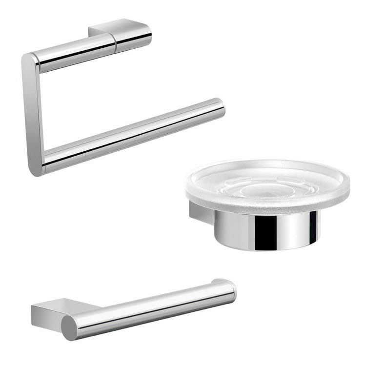 Chrome Bathroom Accessory Set A953