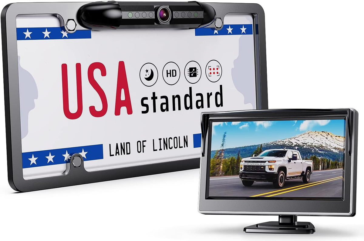 1080P Wired Backup Camera with 5 Inch Monitor H828