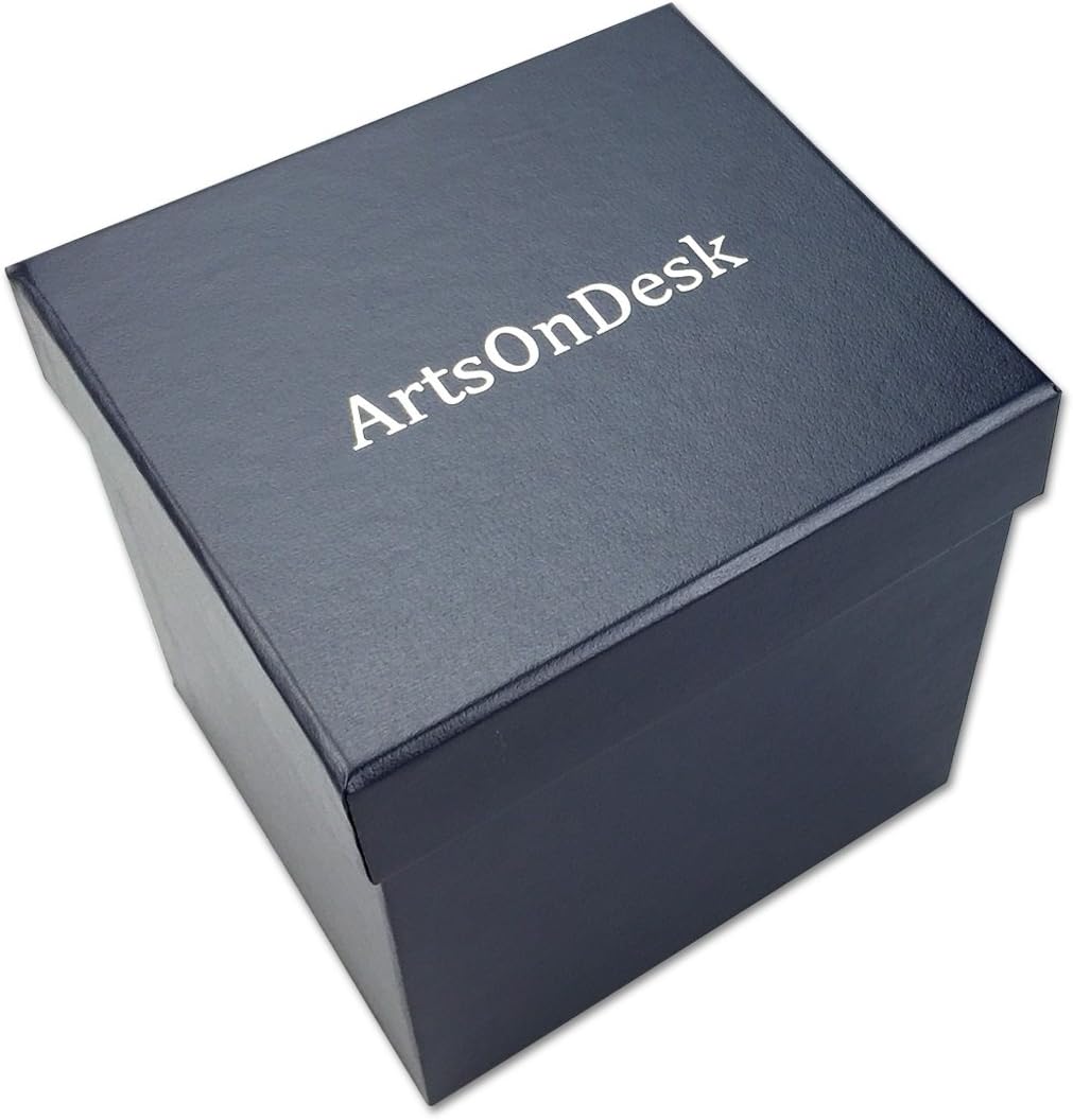 Modern Art Pen and Pencil Holder Stainless Steel Satin Finish Desktop Organizer G820665