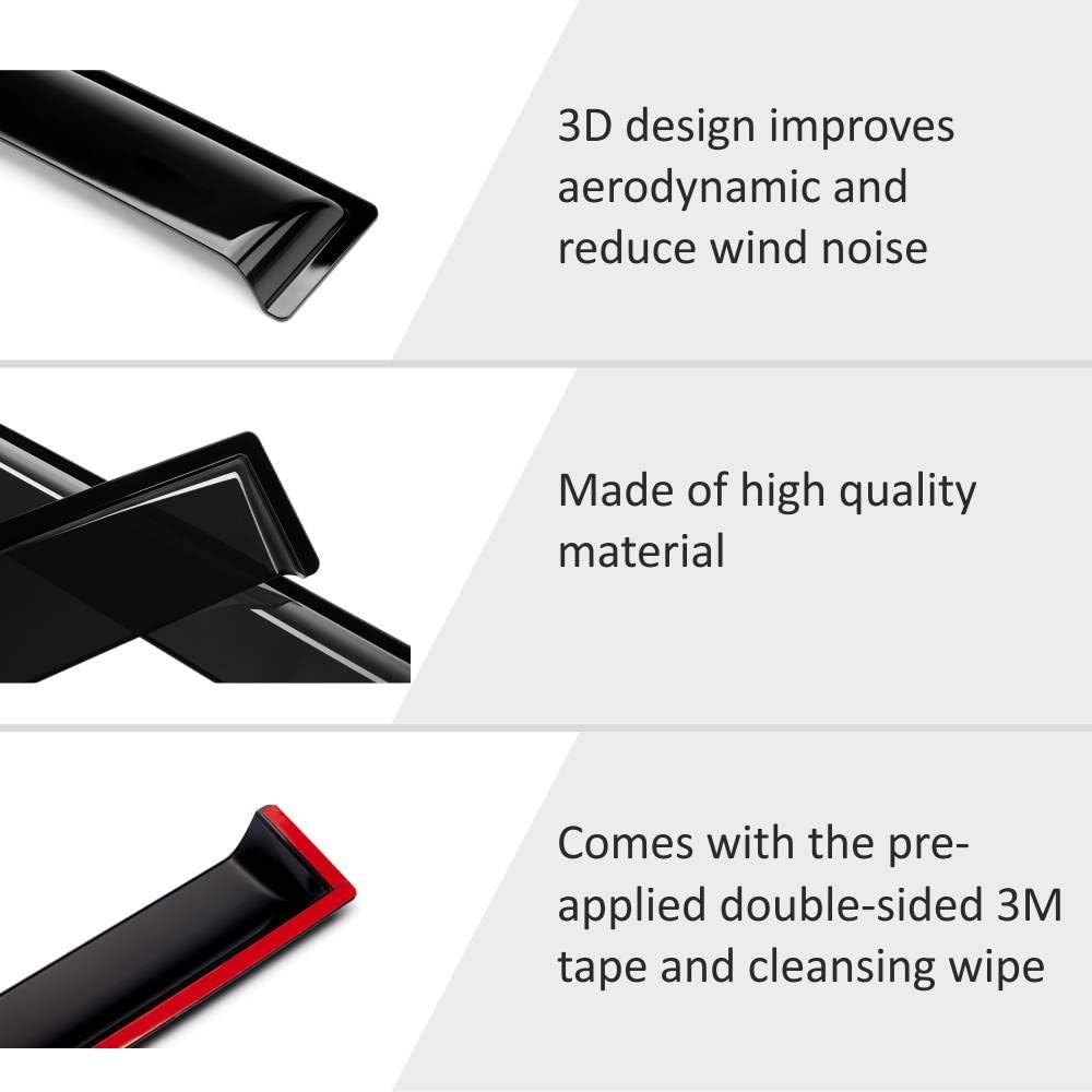 Tape-on Window Deflectors 4 Pieces B26456